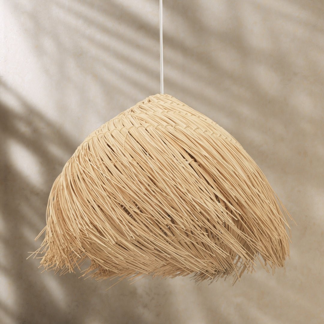 Feather Natural Rattan Pendant Light — Lighting.co.za