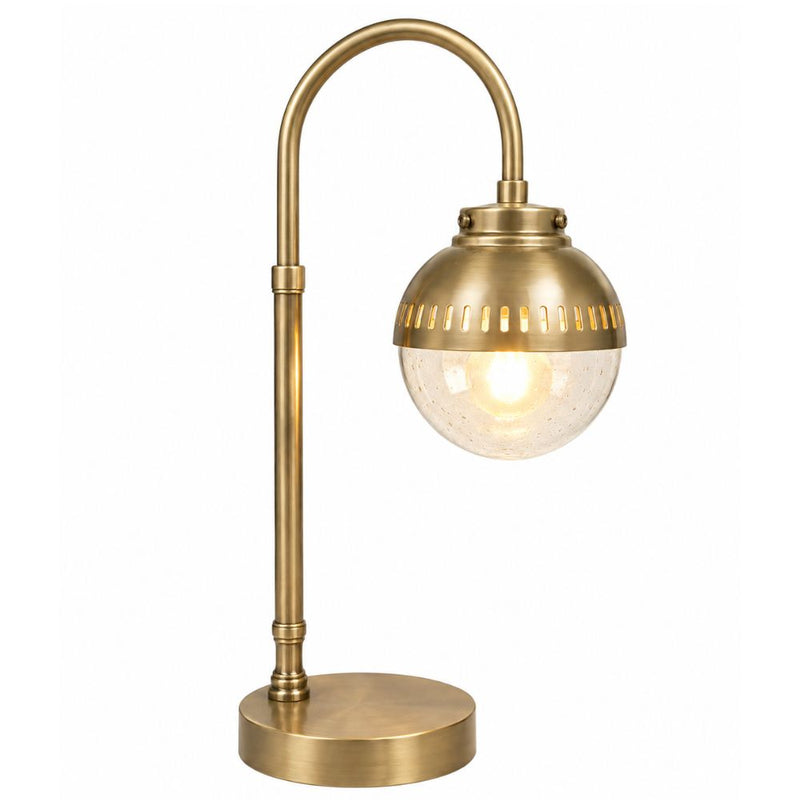 Fairview Brass Or Silver Desk Lamp