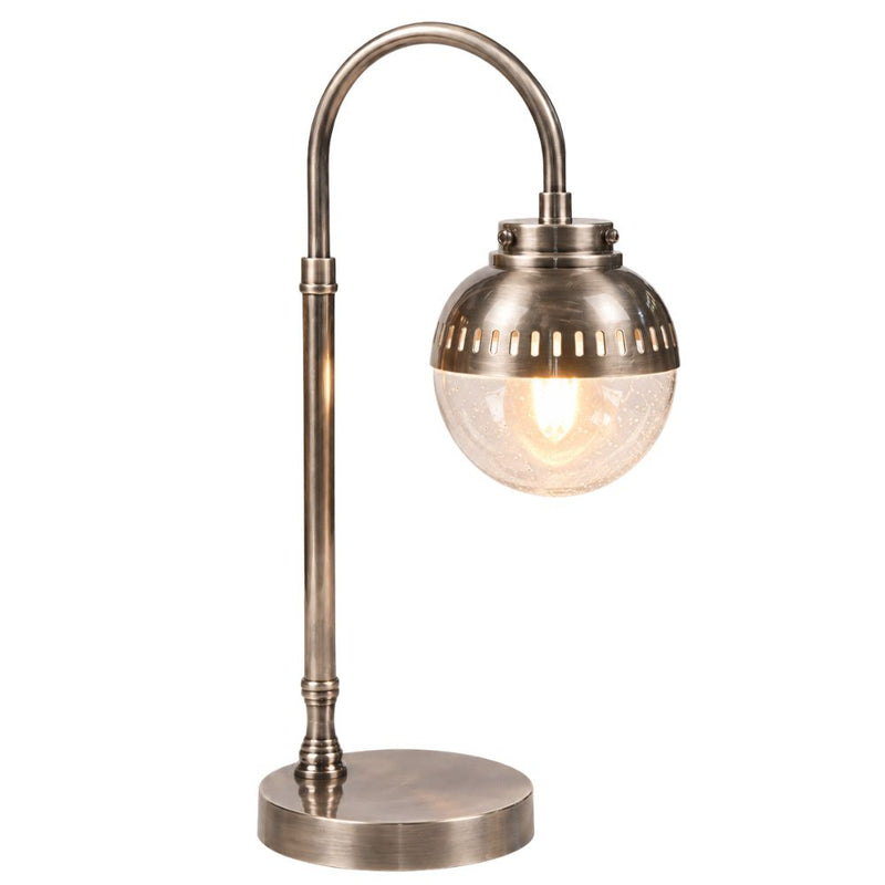 Fairview Brass Or Silver Desk Lamp