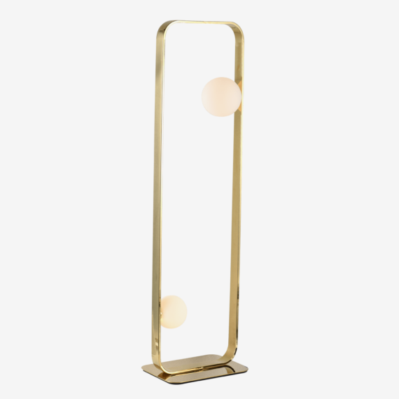 Finesse 2 Light Polished Gold LED Floor Lamp - Lighting.co.za