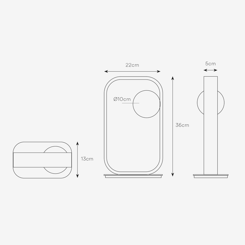 Finesse Polished Gold LED Table Lamp - Lighting.co.za
