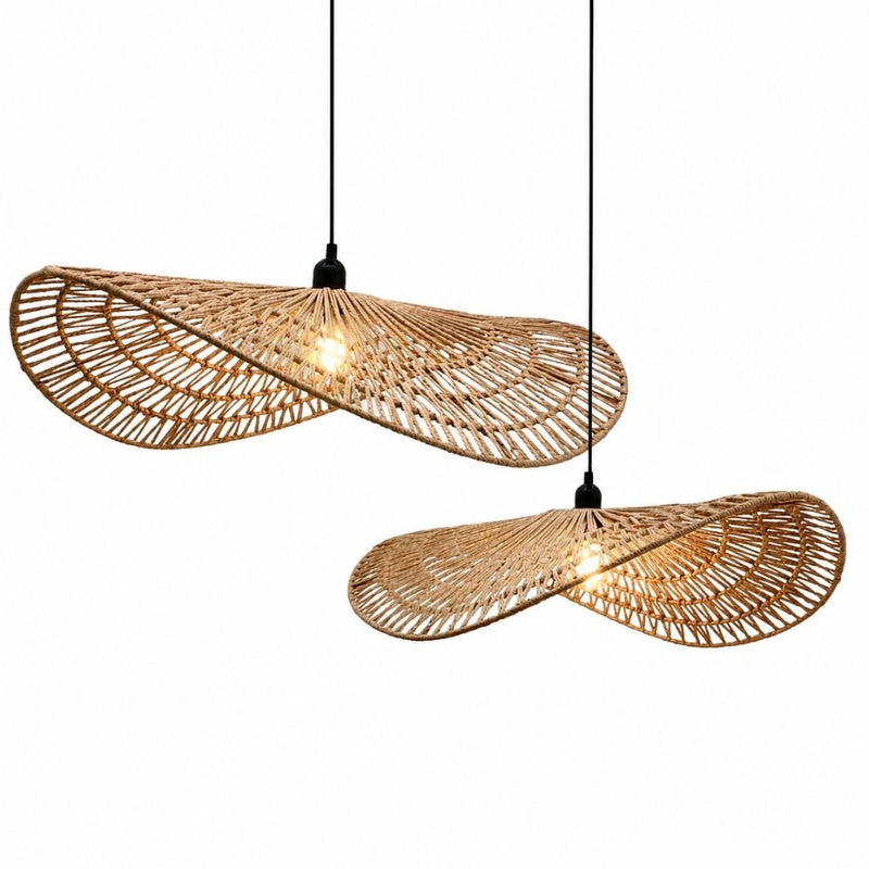 Fitz Natural Rattan Pendant Light 2 Sizes - Pendant Light - Lighting.co.za