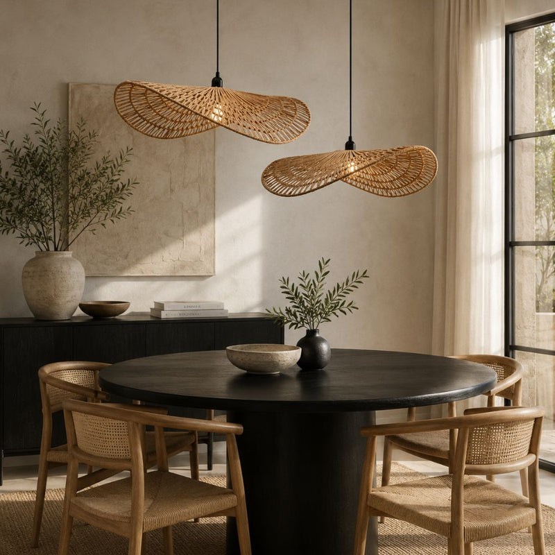 Fitz Natural Rattan Pendant Light 2 Sizes - Pendant Light - Lighting.co.za