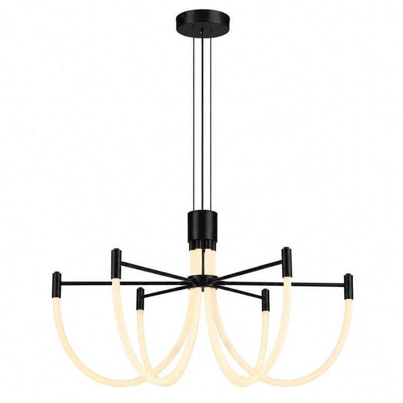 Fluxa Black with Flex Silicone Dimmable LED Pendant Light