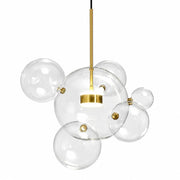 Foam Gold and Clear Glass 6 Bubble LED Pendant Light - Pendant Light - Lighting.co.za