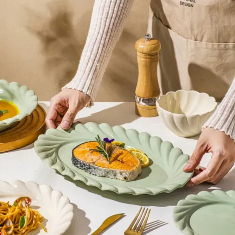 Nicolson Russell Atlantis Stoneware Platter 23.5 cm - Lighting.co.za