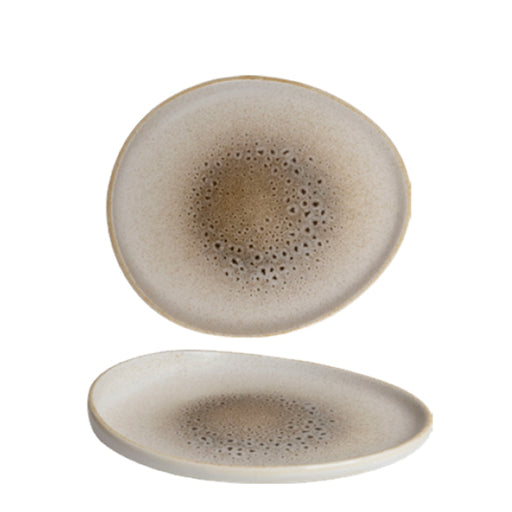 Ariane Jaguar Elevated Oval Plate Inside 18.7 cm Fine Porcelain Set of 12 - Lighting.co.za