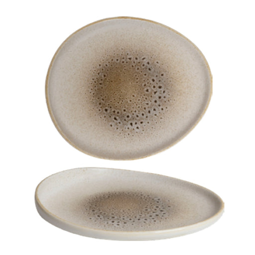 Ariane Jaguar Elevated Oval Plate Inside 25 cm Fine Porcelain Set of 6 - Lighting.co.za