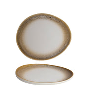 Ariane Jaguar Elevated Oval Plate Outside 18.7 cm Fine Porcelain Set of 6 - Lighting.co.za