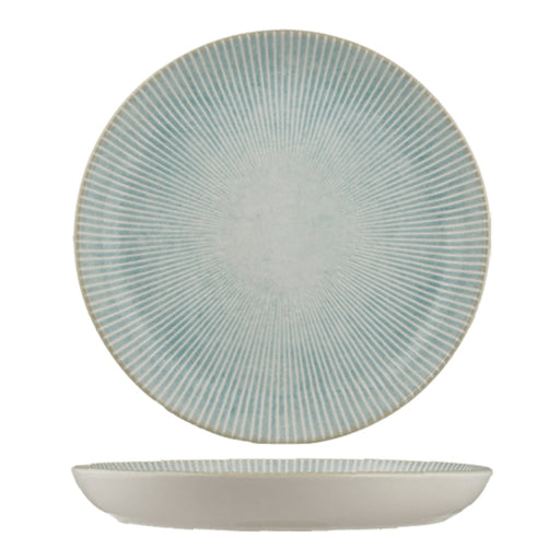 Ariane Paros Aqua Coupe Plate Deep 27 cm Fine Porcelain Set of 6 - Lighting.co.za
