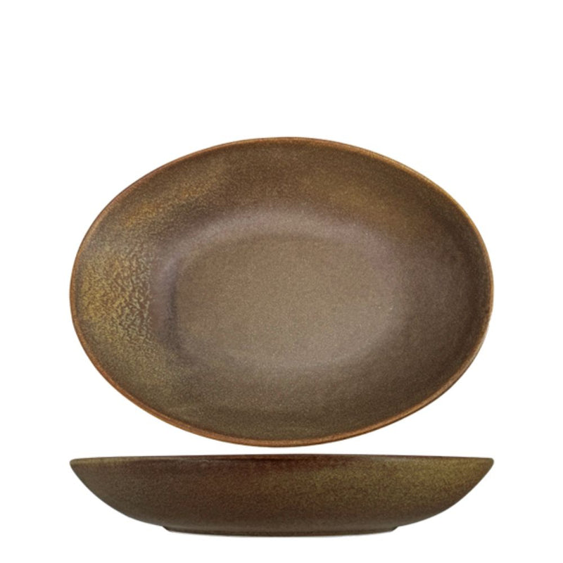 Nova Earth Mocha Oval Bowl 21.5 cm Set of 6