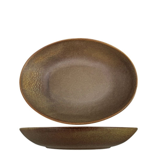 Nova Earth Mocha Oval Bowl 21.5 cm Set of 6 - Bowls - Lighting.co.za