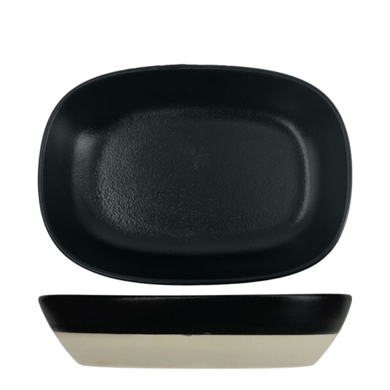 Nova Mezzo Black Rectangular Bowl 17 x 12 cm Set of 6