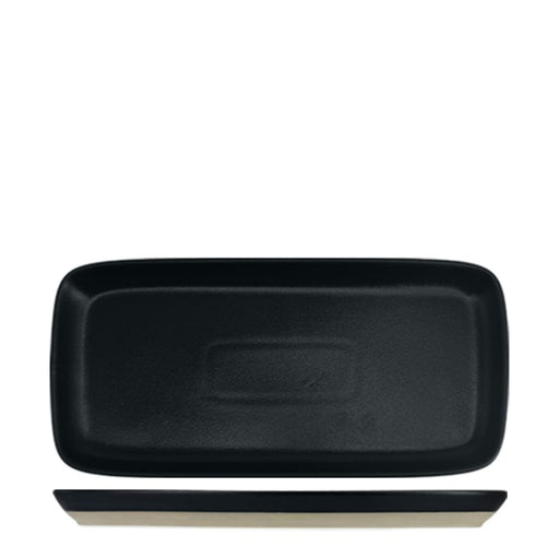 Nova Mezzo Black Rectangular Plate 18 x 10 cm Set of 6 - Plates - Lighting.co.za