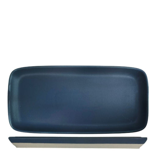 Nova Craft Nova Mezzo Blue Rectangular Plate Set 25.5x12cm Set of 6 - Plates - Lighting.co.za