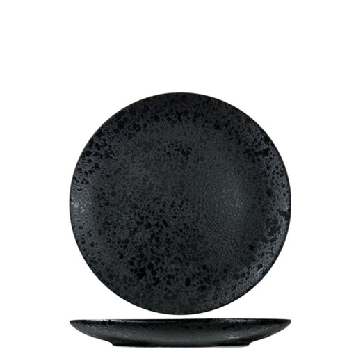 Nova Craft Nova Rain Black Coupe Plate Set 17cm Set of 6 - Plates - Lighting.co.za