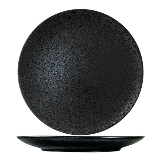 Nova Craft Nova Rain Black Coupe Plate Set 26cm Set of 4 - Plates - Lighting.co.za
