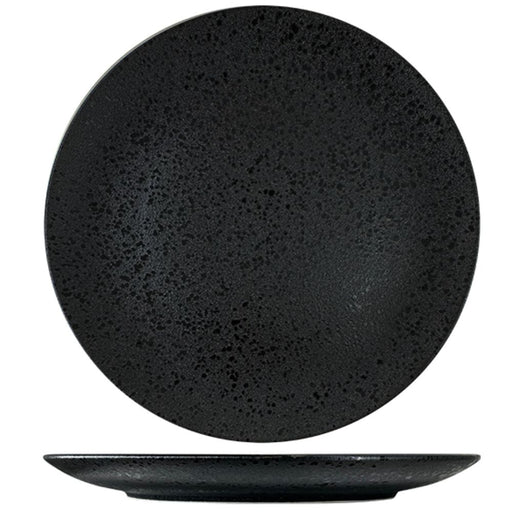Nova Craft Nova Rain Black Coupe Plate Set 30cm Set of 3 - Plates - Lighting.co.za