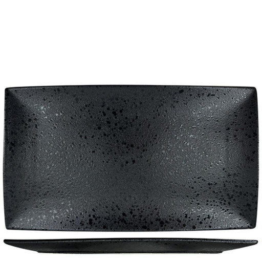 Nova Craft Nova Rain Black Rectangular Plate Set 34x19cm Set of 3 - Plates - Lighting.co.za