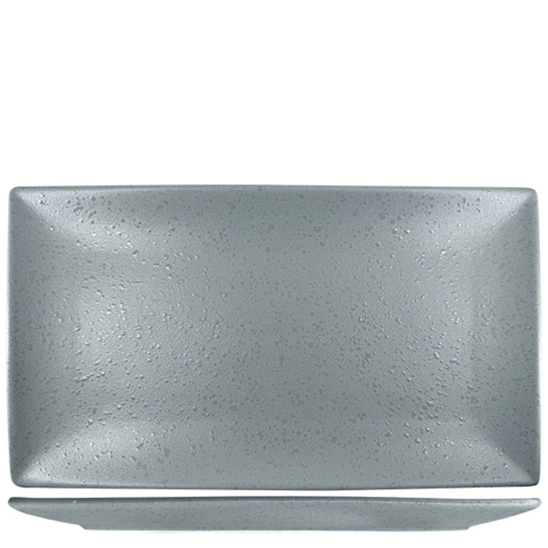 Nova Craft Nova Rain Grey Rectangular Plate Set 34x19cm Set of 3