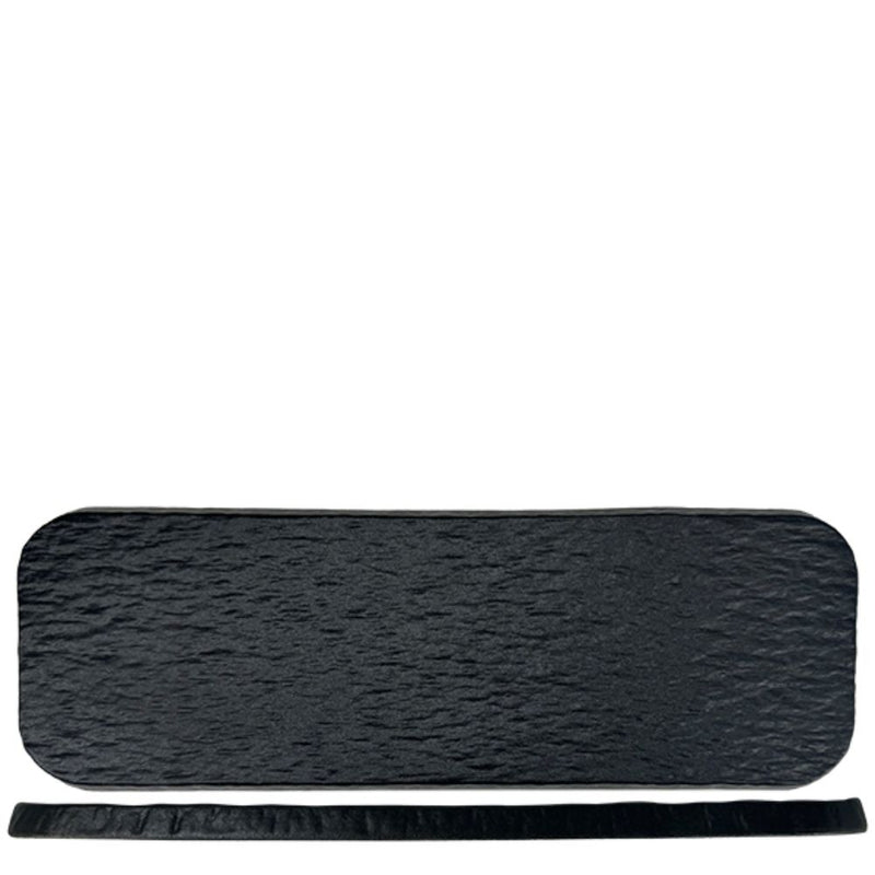 Nova Reveal Granite Black Rectangular Plate 30x9.5cm Set of 6