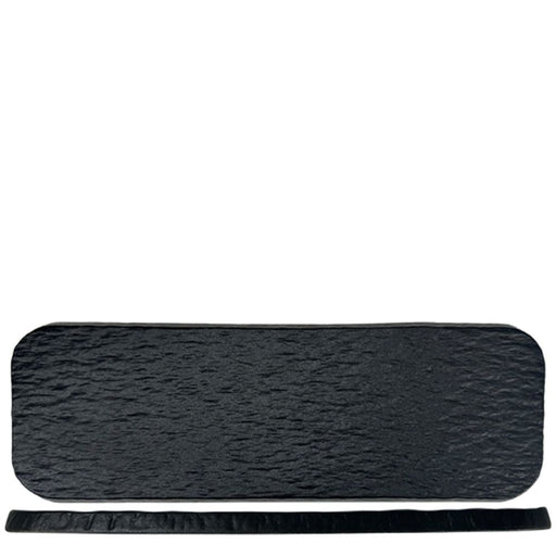Nova Reveal Granite Black Rectangular Plate 30x9.5cm Set of 6 - Plates - Lighting.co.za