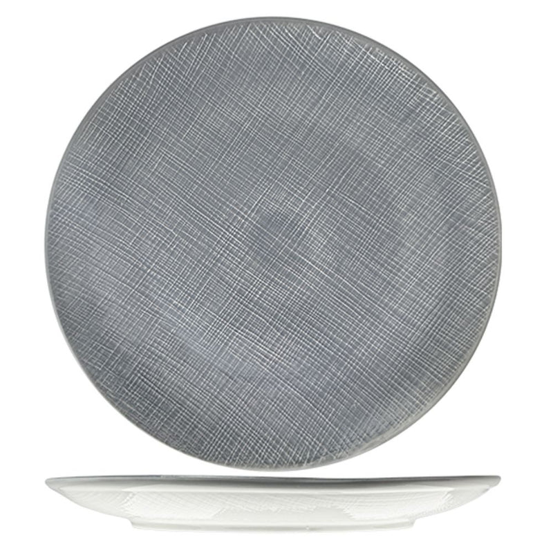 Nova Craft Nova Stitch Grey Coupe Plate 30cm Set of 3