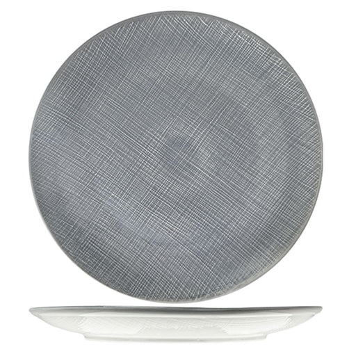 Nova Craft Nova Stitch Grey Coupe Plate 30cm Set of 3 - Plates - Lighting.co.za