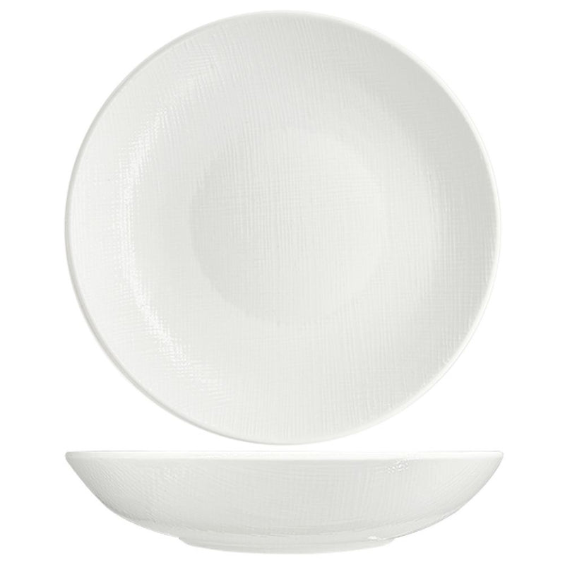 Nova Craft Nova Stitch White Coupe Bowl 30cm Set of 2