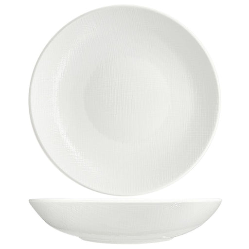 Nova Craft Nova Stitch White Coupe Bowl 30cm Set of 2 - Bowls - Lighting.co.za