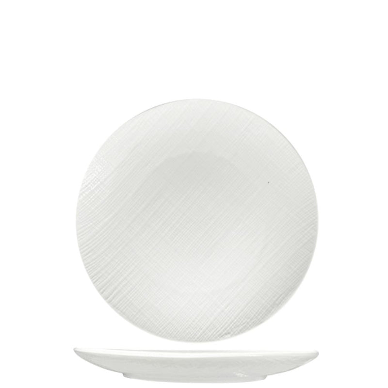 Nova Craft Nova Stitch White Coupe Plate 18cm Set of 6