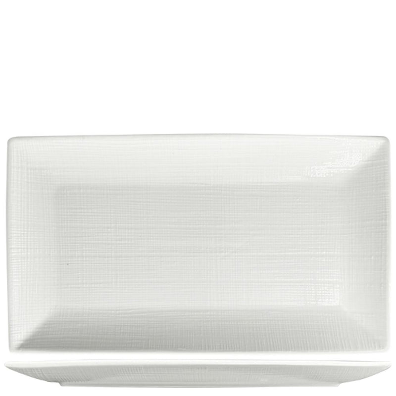 Nova Craft Nova Stitch White Rectangular Plate 34x19cm Set of 3