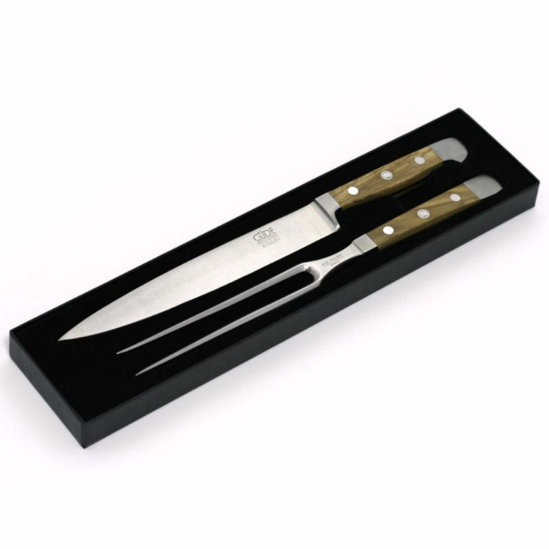 Guede Alpha Olive 2-Piece Carving Set - Lighting.co.za