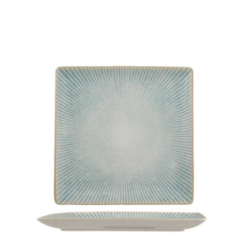Ariane Paros Aqua Square Plate 16 x 16 cm set of 12 - Lighting.co.za