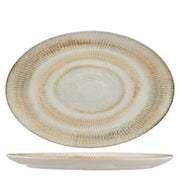 Ariane Paros Shell Sand Oval Plate 32 cm Set of 6 - Lighting.co.za