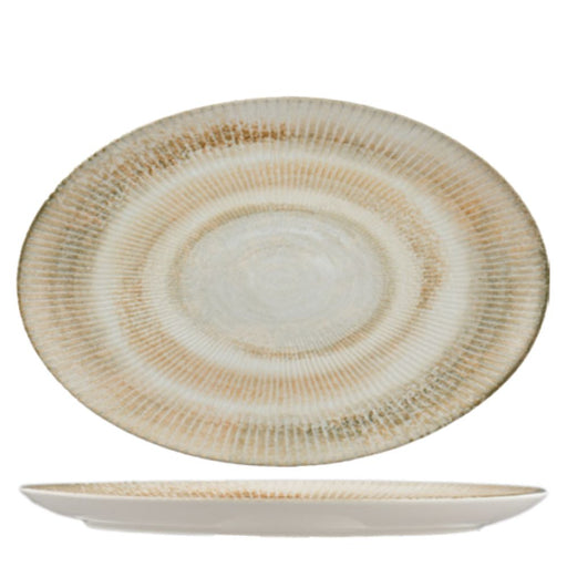 Ariane Paros Shell Sand Oval Plate 32 cm Set of 6 - Lighting.co.za