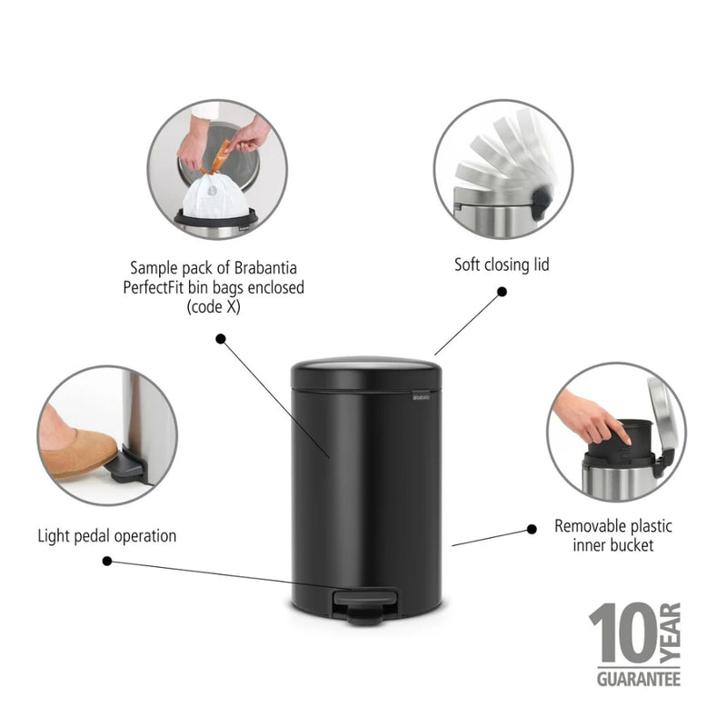 Brabantia NewIcon Pedal Bin - Lighting.co.za