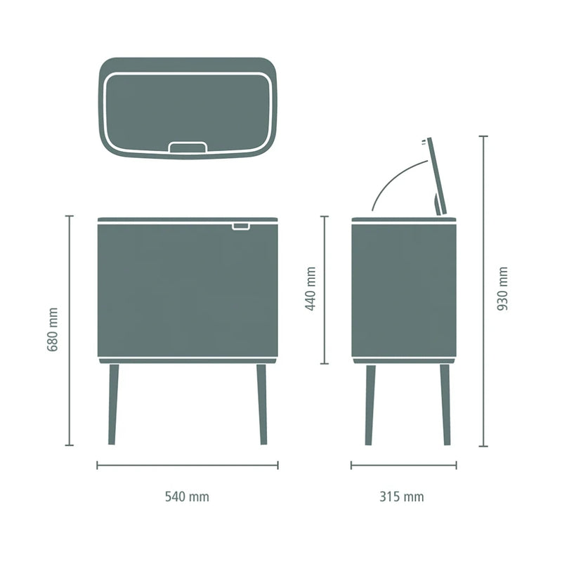 Brabantia Bo Touch Bin 36L - Lighting.co.za
