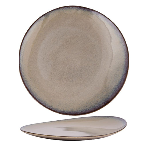 Ariane Splash Beige Elevated Coupe Plate 27 cm Set of 12 - Lighting.co.za