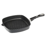 AMT Induction Square Grill Pan 28cm Non-Stick BBQ Grill Aluminium Pan - Lighting.co.za