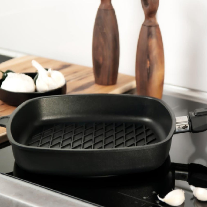 AMT Square BBQ Grill Pan 28cm - Lighting.co.za