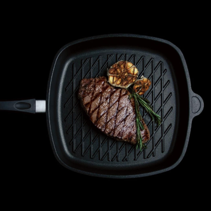 AMT Square BBQ Grill Pan 28cm - Lighting.co.za