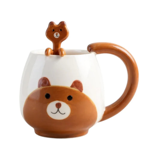 Brush & Burrow Kids Bear Porcelain Mug with Matching Spoon - Lighting.co.za
