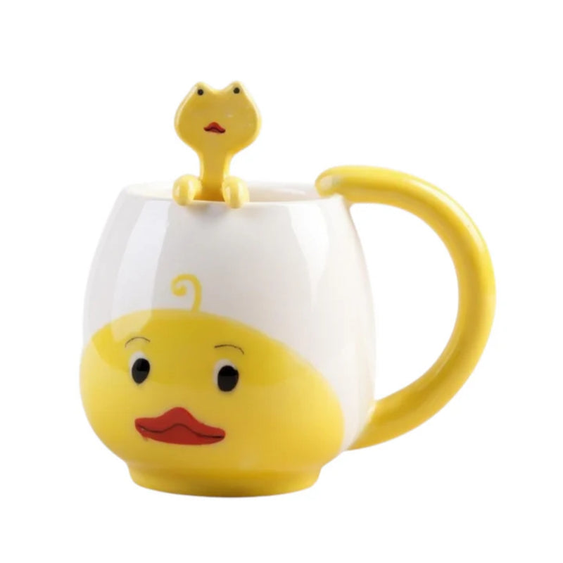 Brush & Burrow Kids Duck Porcelain Mug with Matching Spoon - Lighting.co.za