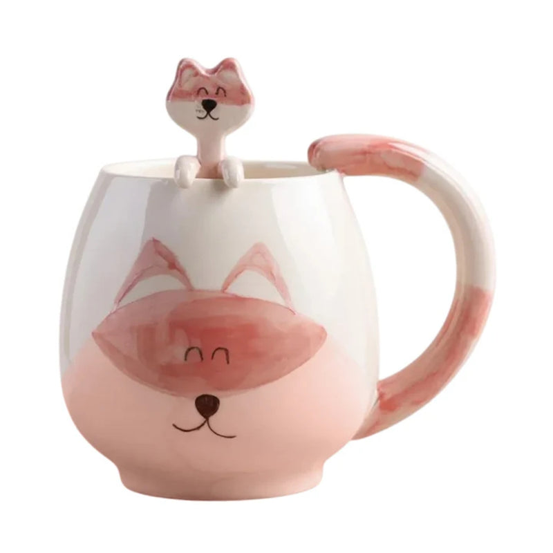 Brush & Burrow Kids Fox Porcelain Mug with Matching Spoon - Lighting.co.za