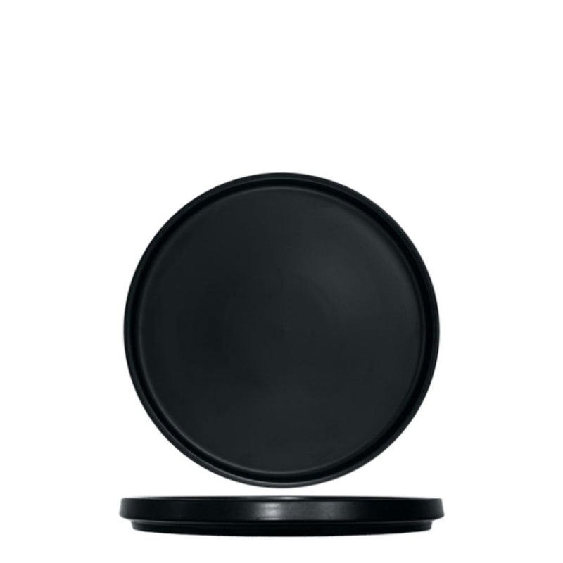 Nova Black Apex Plate 16.5 cm Set of 6 - Lighting.co.za