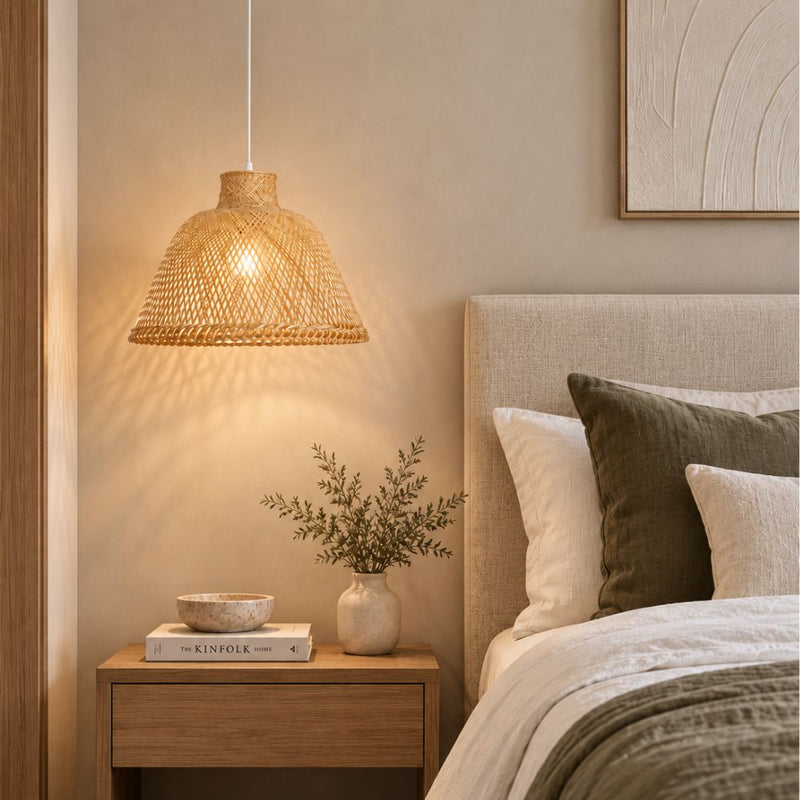 Ghon Natural Rattan Bamboo Pendant Light
