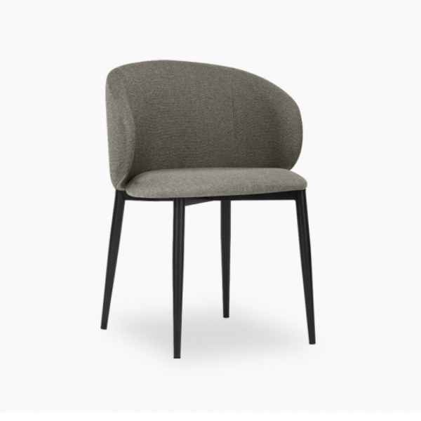 Gia Grey Fabric Dining Chair - Lighting.co.za