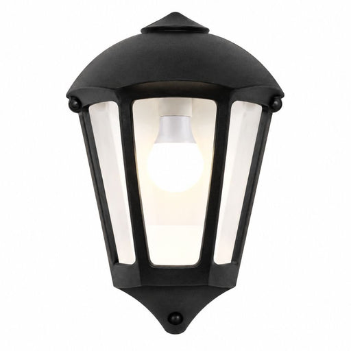Giulio Black Half Lantern Outdoor Wall Light - Outdoor Wall Light - Lighting.co.za