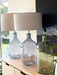 Kinabalu Blue and White Shade Table Lamp - Lighting.co.za